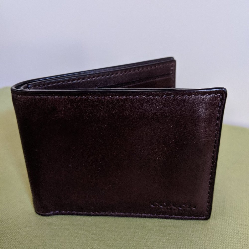 Coach Bifold Wallet Dark Brown